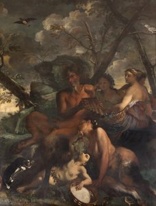 Dig matning av Bacchus, Myth of Orpheus av Italian School