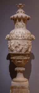 Vas med en klassisk scen, ca 1825 (alabaster) av Italian School