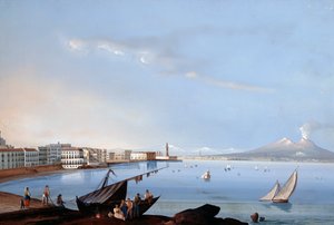 Utsikt över Saint Lucia (gouache) av Italian School
