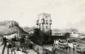 Villa Butera, Bagheria, Sicilien, gravyr, Italien av Italian School