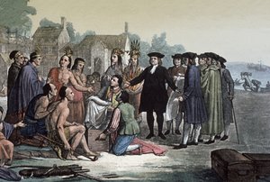 William Penn, ca 1820 (gravyr) av Italian School