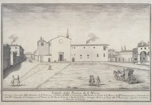 Utsikt över San Marco-kyrkan, Florens