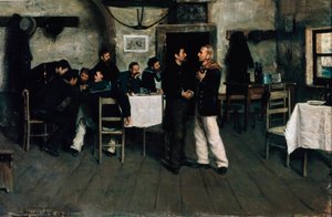 Möte av Giuseppe Garibaldi (1807-1882) och Giovanni Battista Cuneo (1809-1875) vid Taganrog, hamnen vid Svarta havet 1833, av Italo Nunes Vais (1860-1932) av Italo Nunes Vais