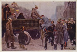 Gripande av ryska generaler under februarirevolutionen 1917 av Ivan Alexeyevich (after) Vladimirov
