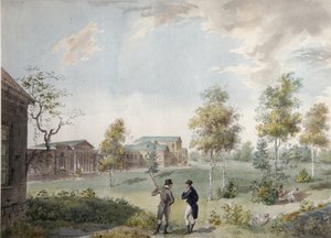 Huvudbyggnaden av greve Alexei Kirillovich Razumovskys stadsgods i Moskva, tidigt 1800-tal