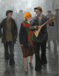 Ett ungt par, 1920-talet av Ivan Alexeyevich Vladimirov