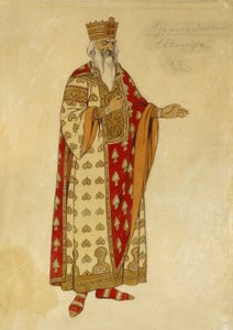 Kostymprojekt för operan ""Ruslan och Ludmila"" av Mikhail Igor Glinka (1804-1857). Målning av Ivan Yakolevich Bilibin (Bilibin) (1876-1942) av Ivan Yakovlevich Bilibin