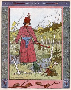 Prinsessan och grodan, ca 1899 (litografi) av Ivan Yakovlevich Bilibin