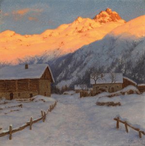 Kväll på berget, Haute-Savoie av Ivan Fedorovich Choultse