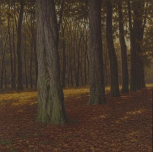 Träliknande landskap (olja på duk) av Ivan Fedorovich Choultse