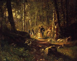 En promenad i en skog, 1869