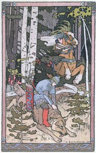 Scen ur en rysk saga, 1899 av Ivan Yakovlevich Bilibin