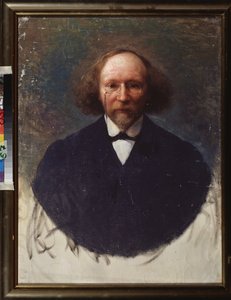 Portrait du sing Vyacheslav (Vyacheslav) Ivanov (1866-1949). Målning av Ivan Kirillovich Parkhomenko (1870-1940), huile sur toile