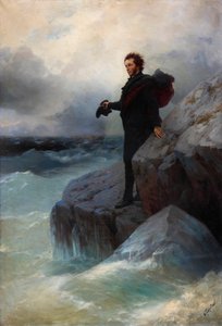 Farväl, fria element, o Hav! Alexander Pushkin vid Svarta havet, 1877. av Ivan Konstantinovich Aivazovsky