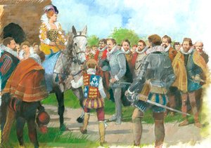 Elizabeth I välkomnas till Kenilworth Castle, 1570-talet, c1990-2010 av Ivan Lapper