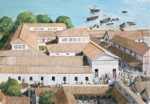 Richborough Roman Fort, 300-talet. 1990-2010 av Ivan Lapper