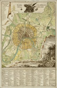 1789 års karta över Moskva av Ivan Marchenkov av Ivan Marchenkov