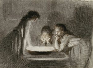 Julaftonsspådom, 1870-tal av Ivan Nikolaevich Kramskoy