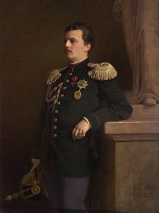 Porträtt av storhertig Vladimir Alexandrovich av Ryssland 1847-1909, 1880-talet
