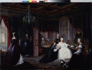 Kejsarinnan Katarina den stora (Catherine II Romanov av Ivan Osipovich Miodushevsky
