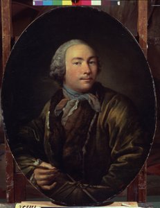 Självporträtt. Målning av Ivan Petrovich Argunov (Argunov) (1729-1802). Olja på duk, 58,7 x 47,4 cm. Rysk konst, 1700-talsporträtt. Statens Tretjakovgalleri, Moskva.