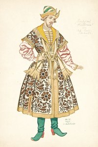 Kostymdesign för operan Tsarens brud av N. Rimsky-Korsakov, 1930 av Ivan Yakovlevich Bilibin
