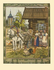 Illustration till sagan Finistens fjäder, 1901-1902 av Ivan Yakovlevich Bilibin