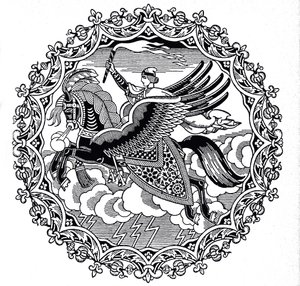 Ilya Muromets, 1934 av Ivan Yakovlevich Bilibin
