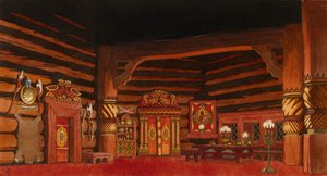 Scenografi för operan The Tsars Bride av N. Rimsky-Korsakov, 1930 av Ivan Yakovlevich Bilibin