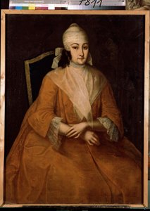 Porträtt av Anna Leopoldovna (Elisabeth Catherine Christine de Mecklenburg Schwerin