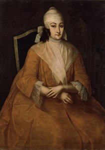 Porträtt av Anna Leopoldovna, Rysslands regent 1718-1746, mellan 1740 och 1746