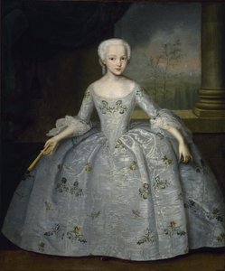 Porträtt av Sarah Eleanore von Fermor, ca. 1750