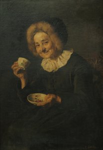 Slovenska:  Kofetarica Kaffedrickare av Ivana Kobilca