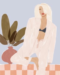 Blond och modemedveten av Ivy Green Illustrations