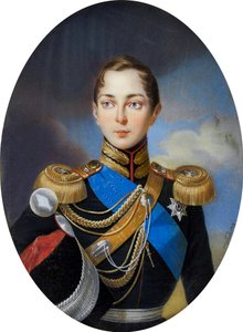Miniatyr av tsarevitj Alexander Nikolajevitj av Ryssland. av Iwan Winberg