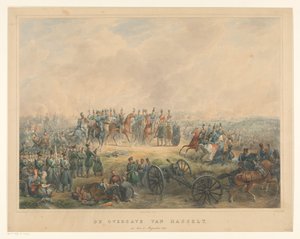 Överlämnande av Hasselt den 8 augusti 1831 Överlämnandet av Hasselt, den 8 augusti 1831 (titel på föremålet) av Izaak Schouman