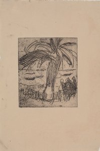 Palm vid havet av J.A. Jerichau