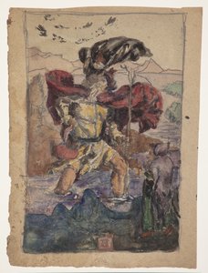 Studie efter Dürer: Saint Christopher II av J.A. Jerichau