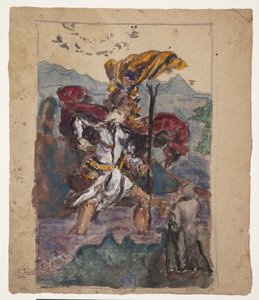 Studie efter Dürer: Saint Christopher II