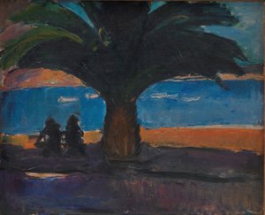 Den tjocka palmen. Utsikt från Villefranche av J.A. Jerichau