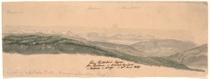Från Koldekind ligeop från Lundene i Norde Oure-dalen i Valdres i Norge av Johan Christian Dahl