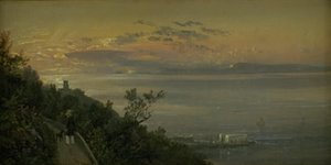 Utsikt från kullarna ovanför Castellamare i Neapel av Johan Christian Dahl