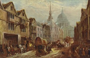 Ingång till La Belle Sauvage Inn Yard, Ludgate Hill, London