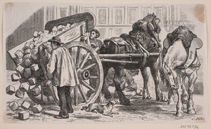 Arbetsvagn i Paris av J.C. Nielsen