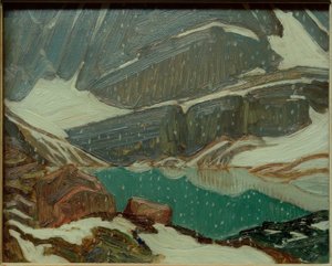 Snö vid Oesasjön