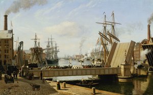 Utsikt över Köpenhamn med Knippelsbro, 1882 av J.E. Carl Rasmussen