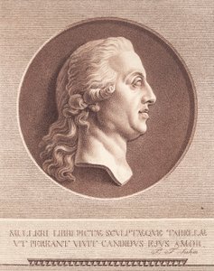 Fru Adam Mueller. Efter Wiedewelts marmormedaljong av J.F. Clemens