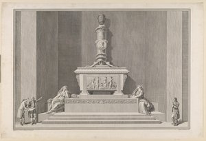 Frederik V:s gravmonument i Roskilde domkyrka av J.F. Clemens