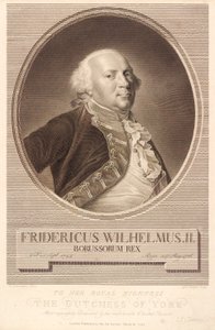 Friedrich Wilhelm II, kung av Preussen av J.F. Clemens