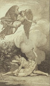 Illustration till Ewalds "Adam och Eva". I av J.F. Clemens